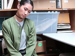 Shoplyfter - Asian Hottie Busted For Stealing