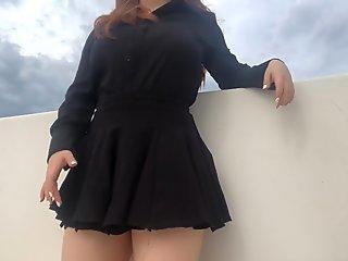 Risky public pinay, risky public dildo