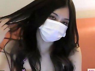 Japanese Beautiful Amateur Fuck Buddy Observing Her Beautiful Boob