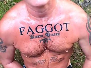 FAGGOT TATTOO GUY PISSED OVER