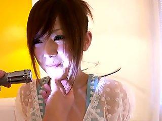 Nippon teen girlfriend toyed and railed by bf