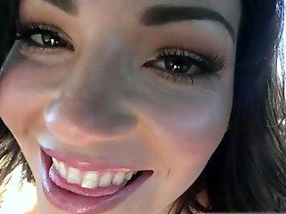 Beautiful and slutty Jessica Rex gets spotted and fucked outdoors