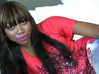 Dick riding ebony teen