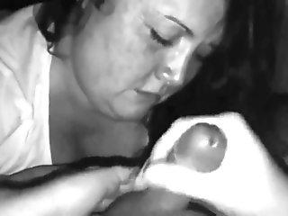 Hei er Blow job von geiler mollige Milf