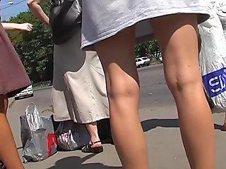 Hairy in grey petticoat clip