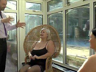 British granny rides face