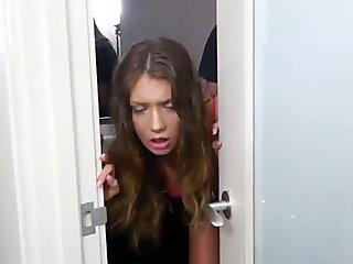 Teen natural big tits babe brunette Hide And Go Fuck