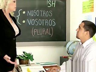 Horny Blonde Grandma Getting Her Vagina Ploughed