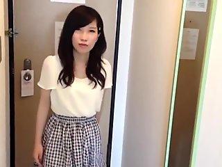 Cute Japanese girl's feet in bed