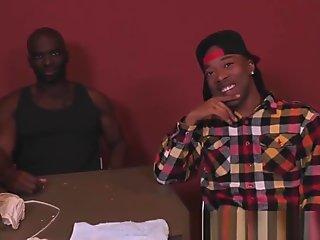 Tough looking black guy turns out to be a bottom dick rider